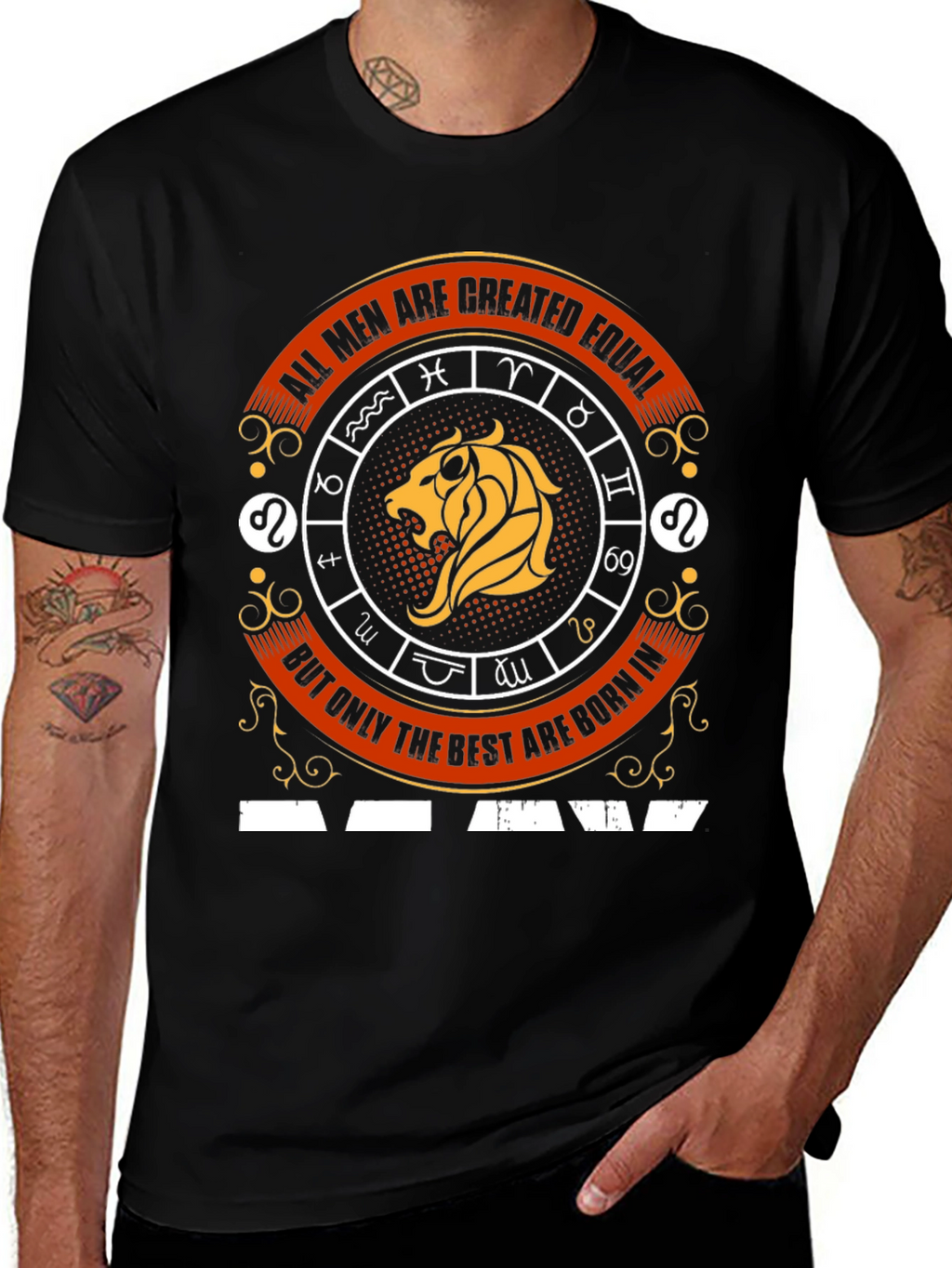 Zodiac Sign Leo Graphic T-Shirt - Best Men