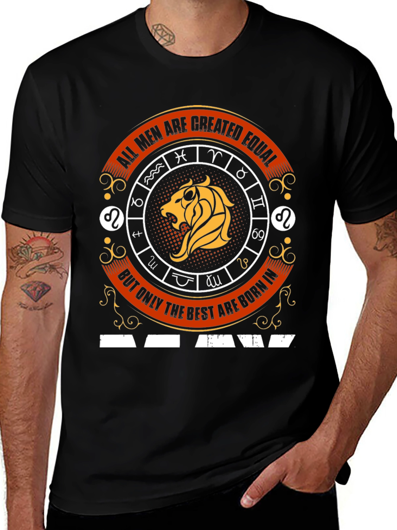Zodiac Sign Leo Graphic T-Shirt - Best Men