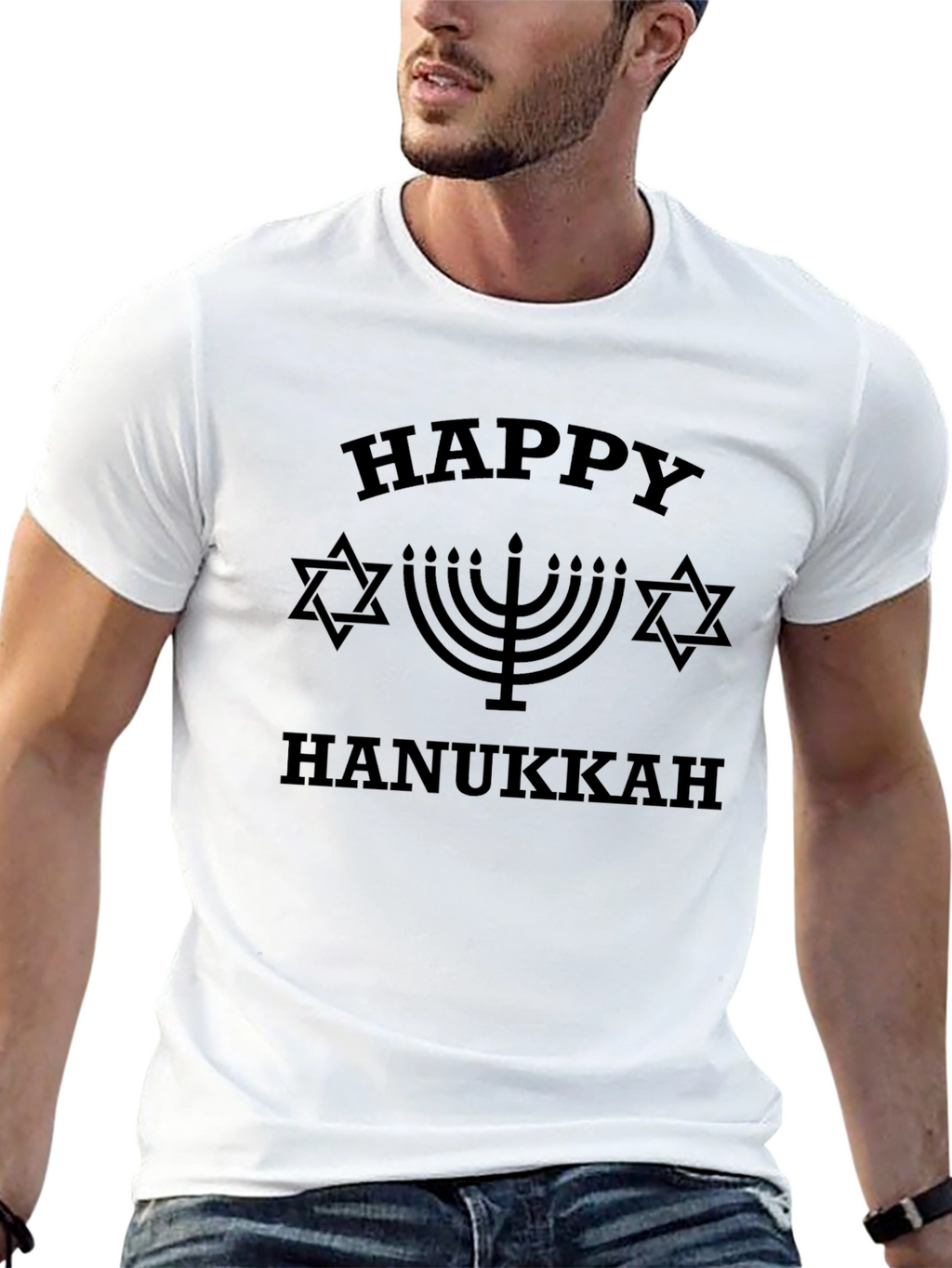 Happy Hanukkah Graphic T-Shirt