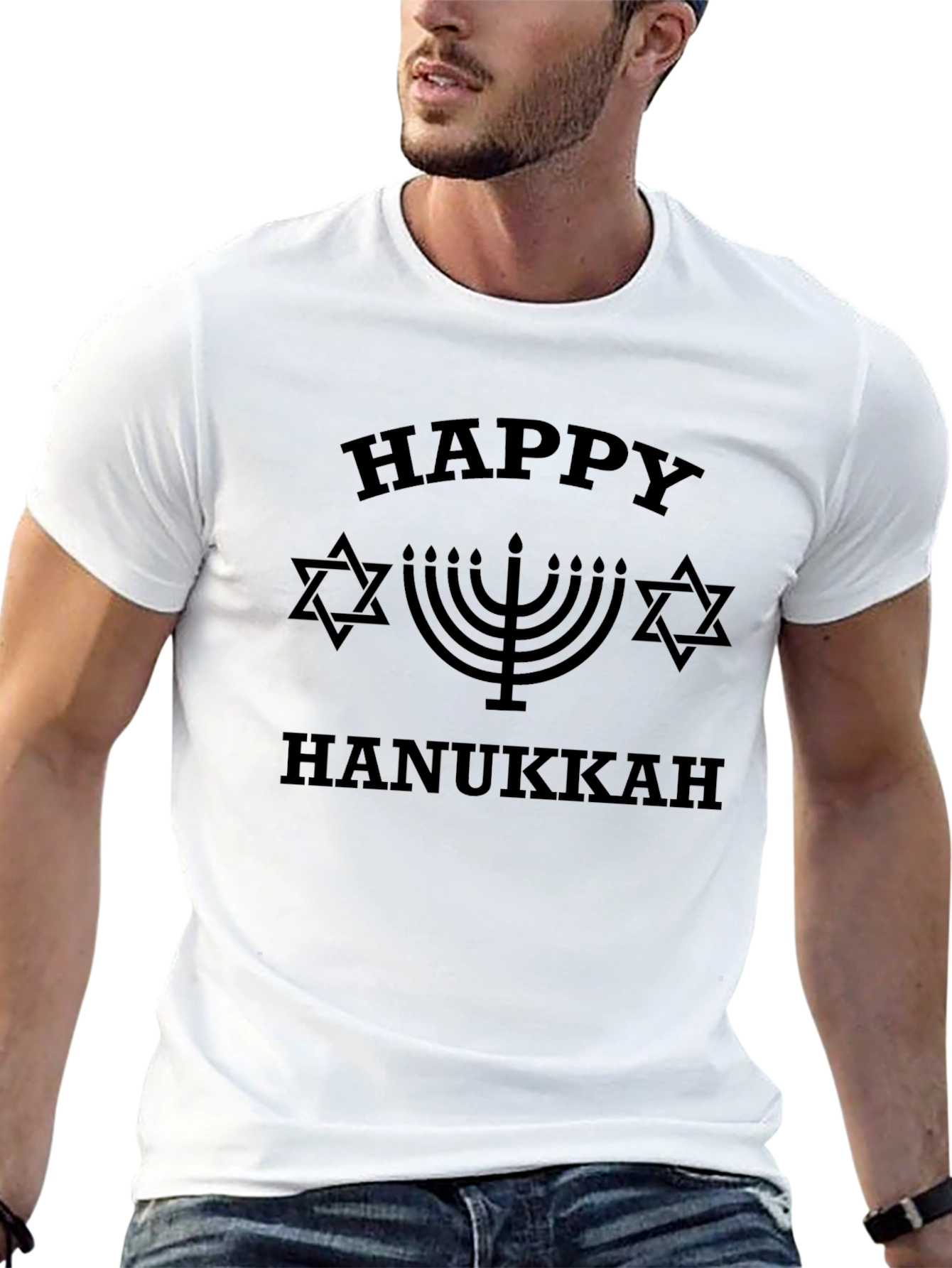 Happy Hanukkah Graphic T-Shirt
