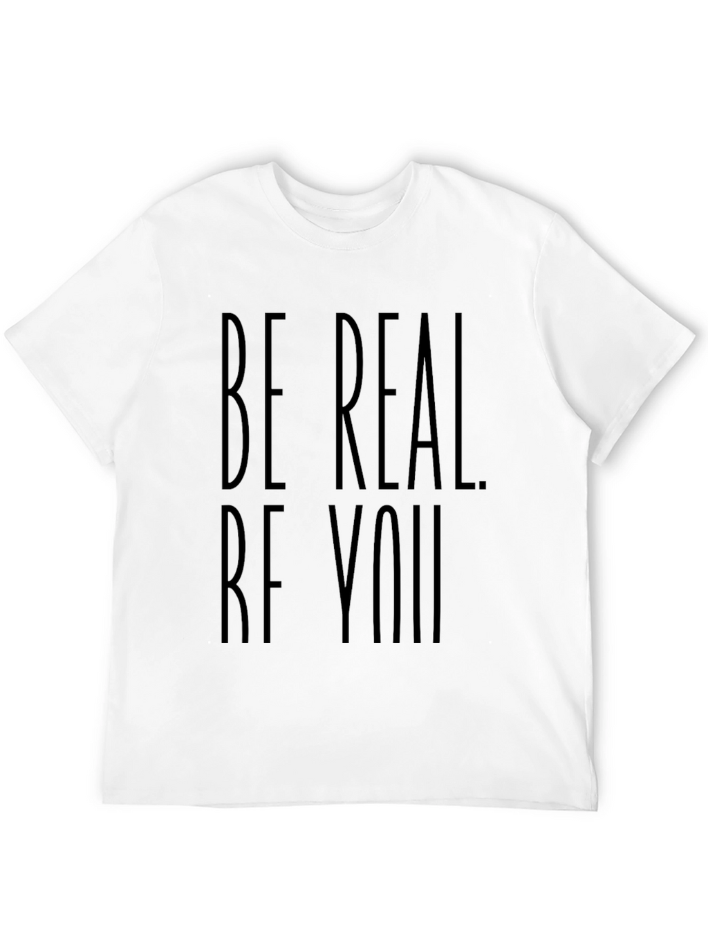 Be Real Be You Black Graphic Tee