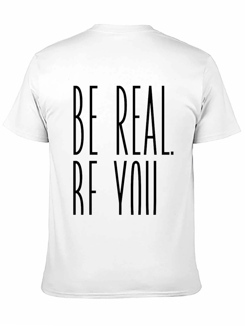 Be Real Be You Black Graphic Tee