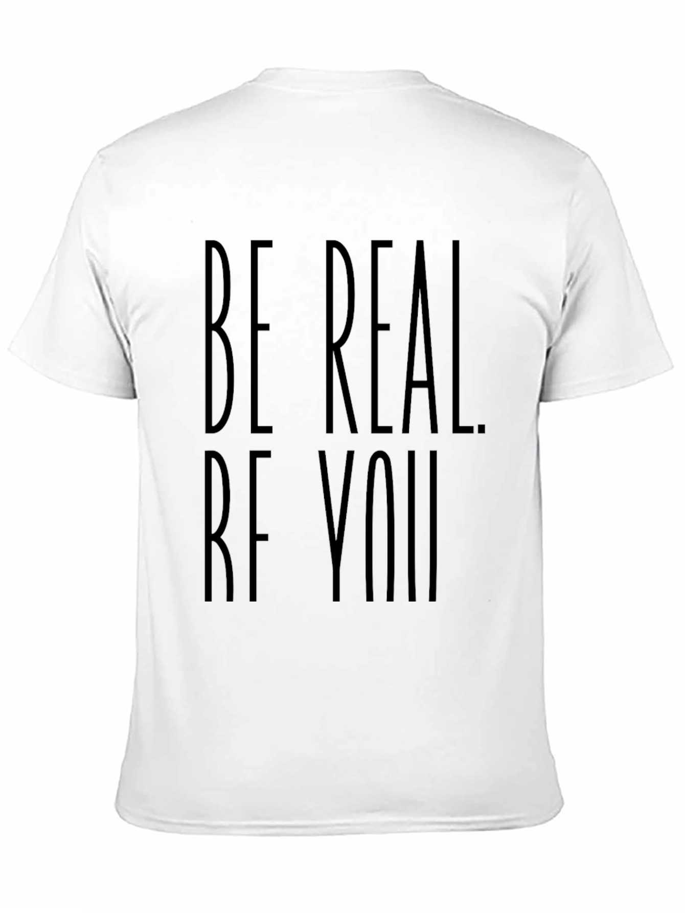 Be Real Be You Black Graphic Tee