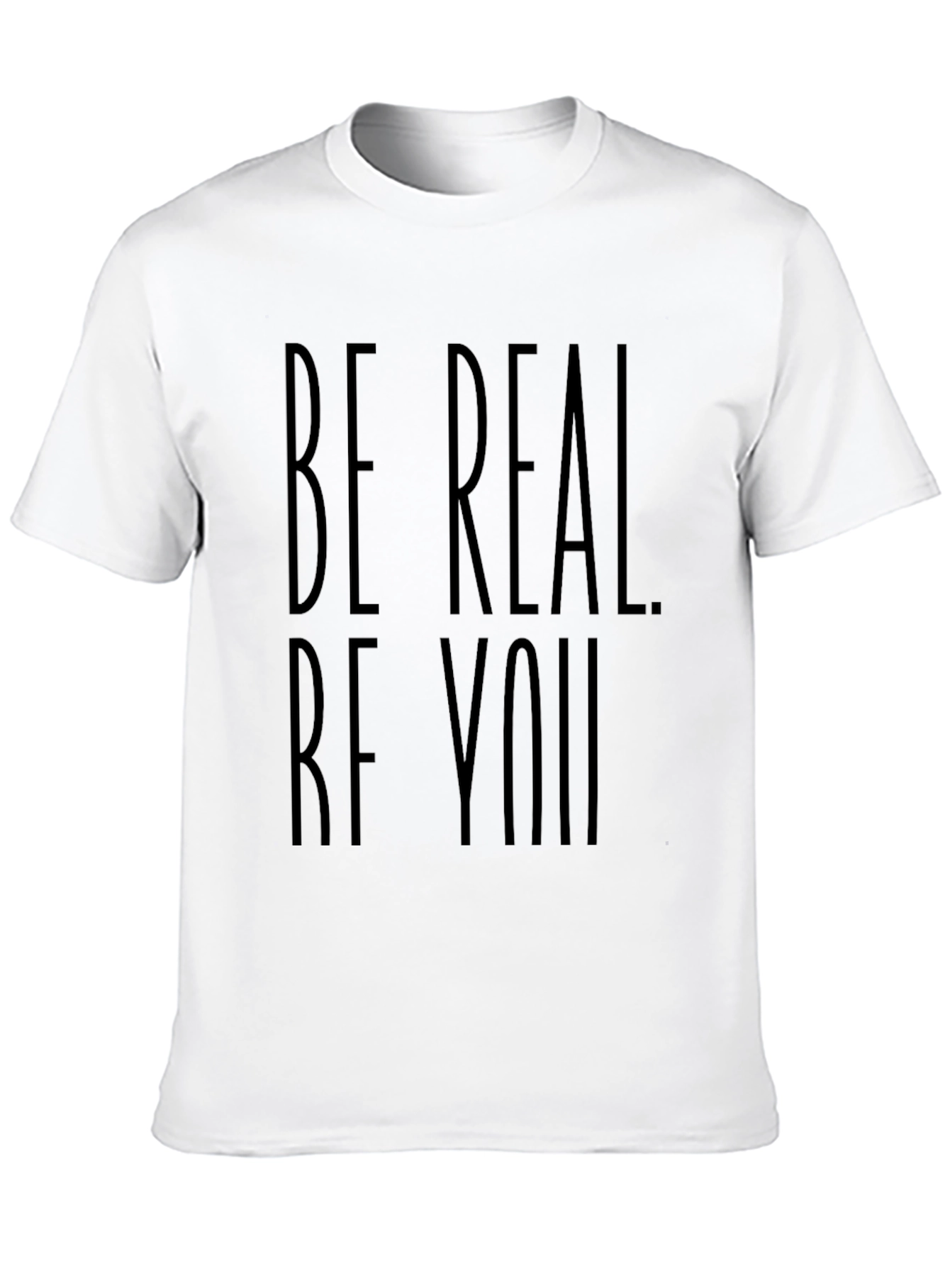 Be Real Be You Black Graphic Tee