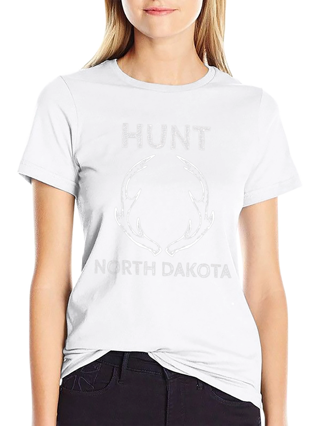 Hunt North Dakota Antler T-Shirt