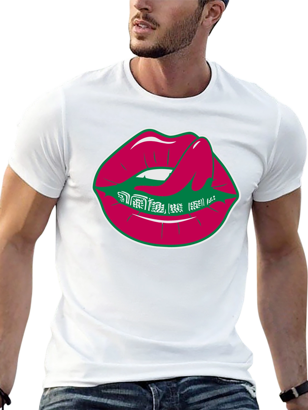 Lips Graphic Tee - Unique Design