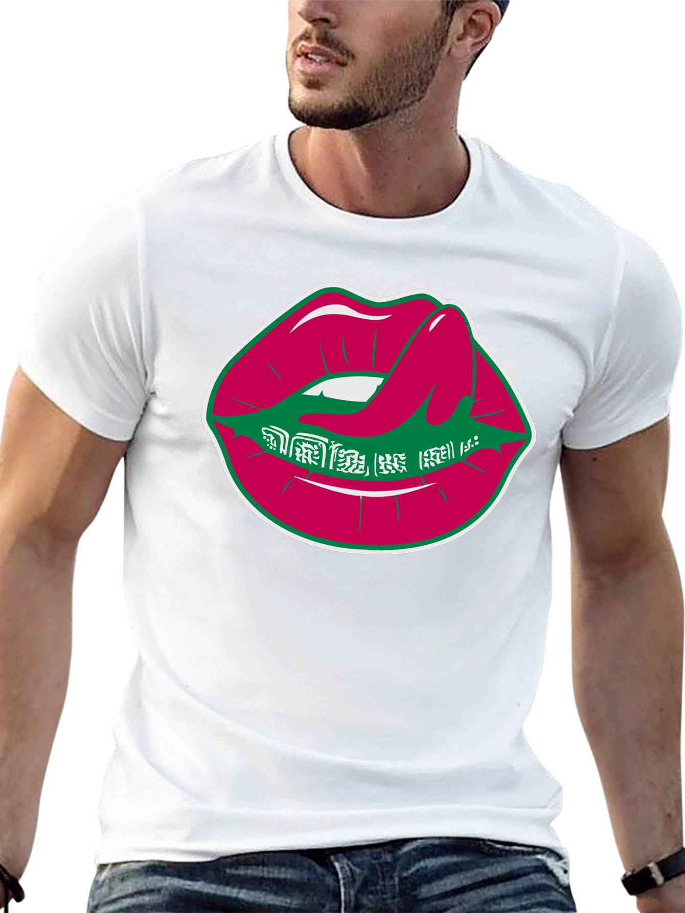 Lips Graphic Tee - Unique Design