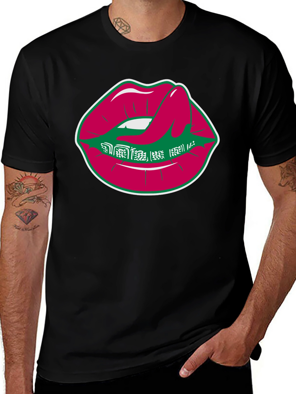 Lips Graphic Tee - Unique Design