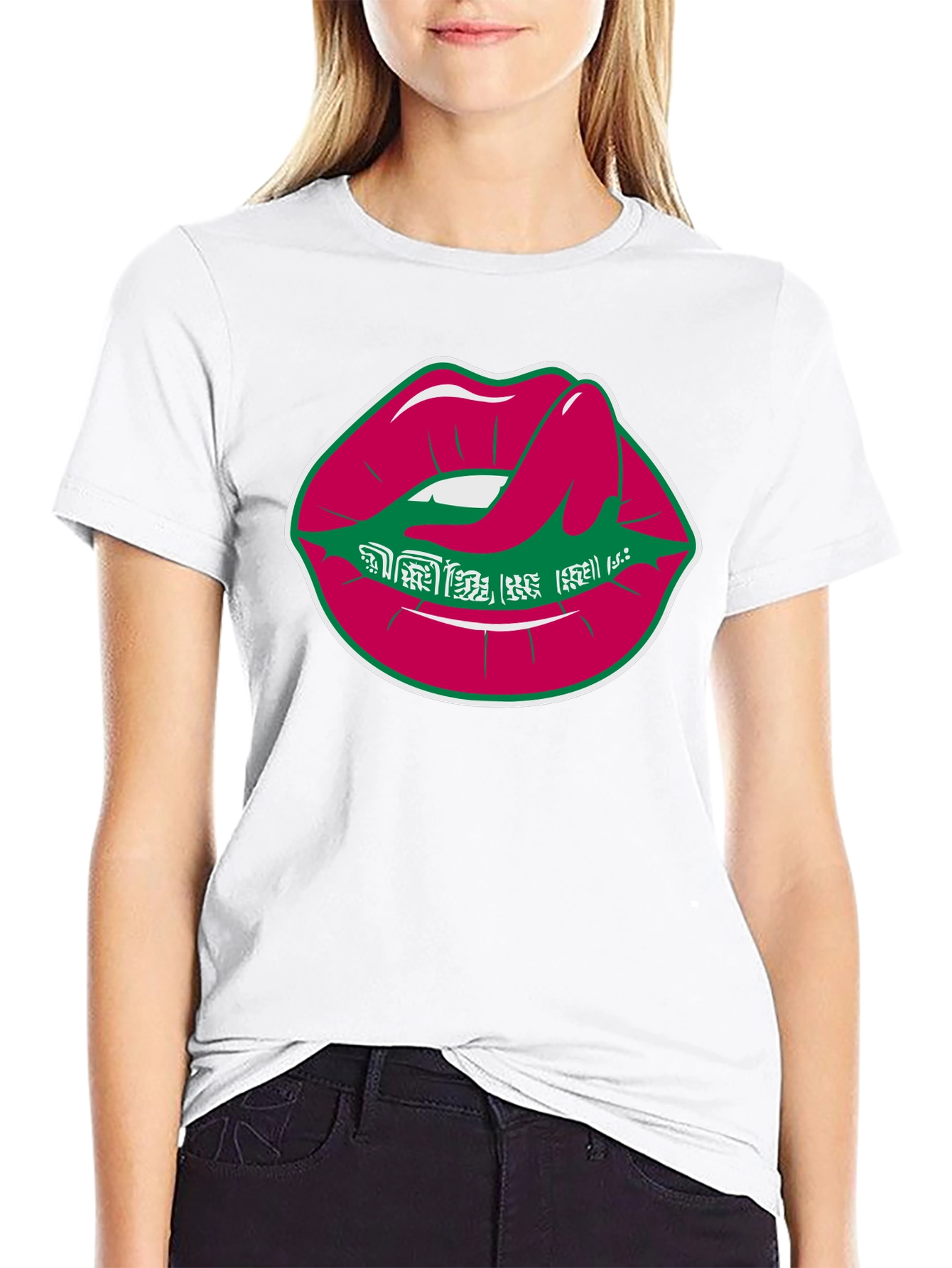 Lips Graphic Tee - Unique Design