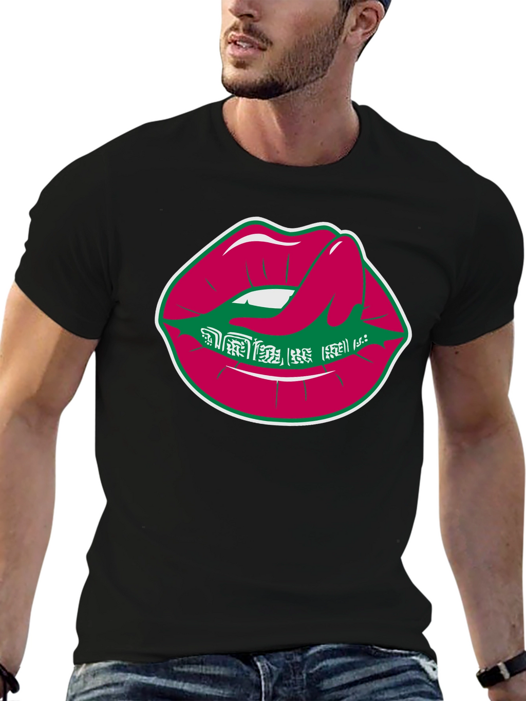 Lips Graphic Tee - Unique Design