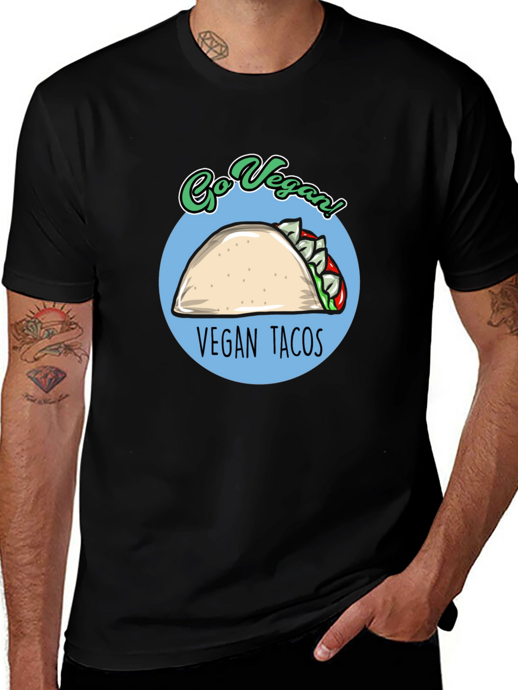 Vegan Tacos T-Shirt - Go Vegan!