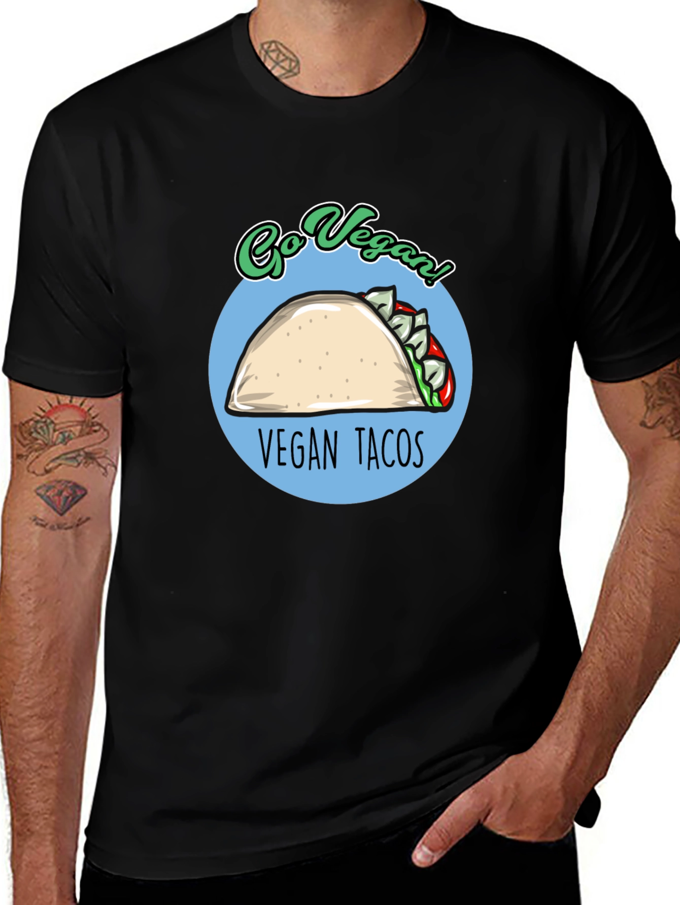 Vegan Tacos T-Shirt - Go Vegan!