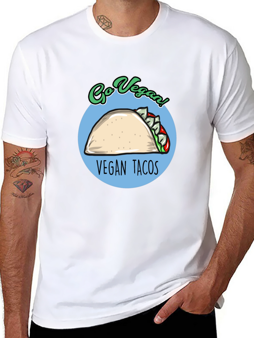 Vegan Tacos T-Shirt - Go Vegan!
