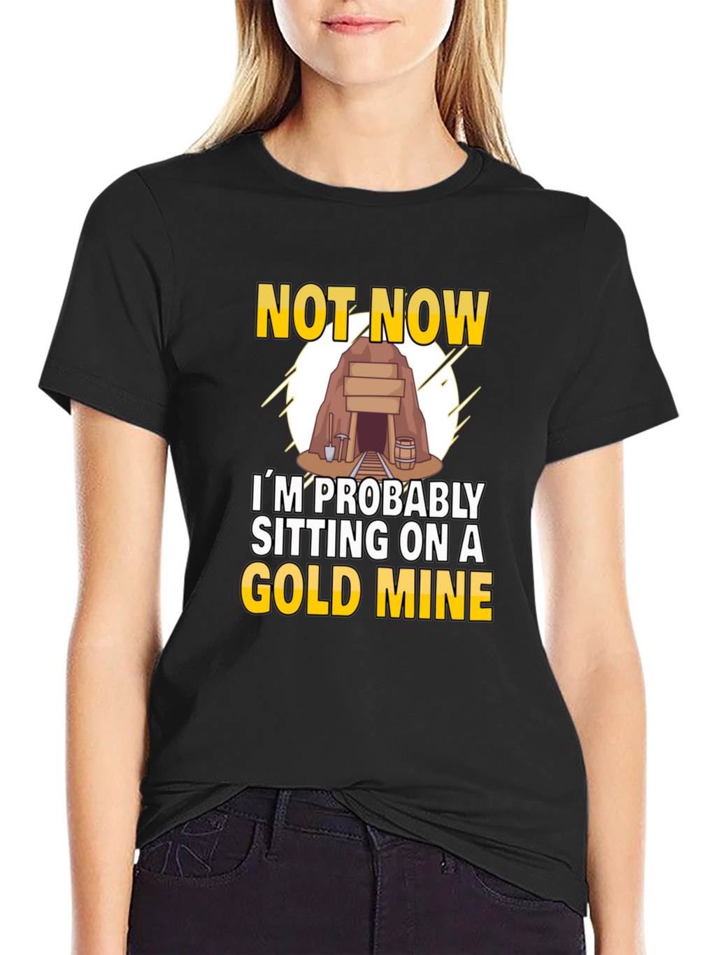 Gold Mine T-Shirt - Novelty Graphic Tee