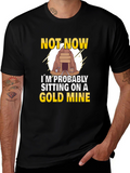 Gold Mine T-Shirt - Novelty Graphic Tee