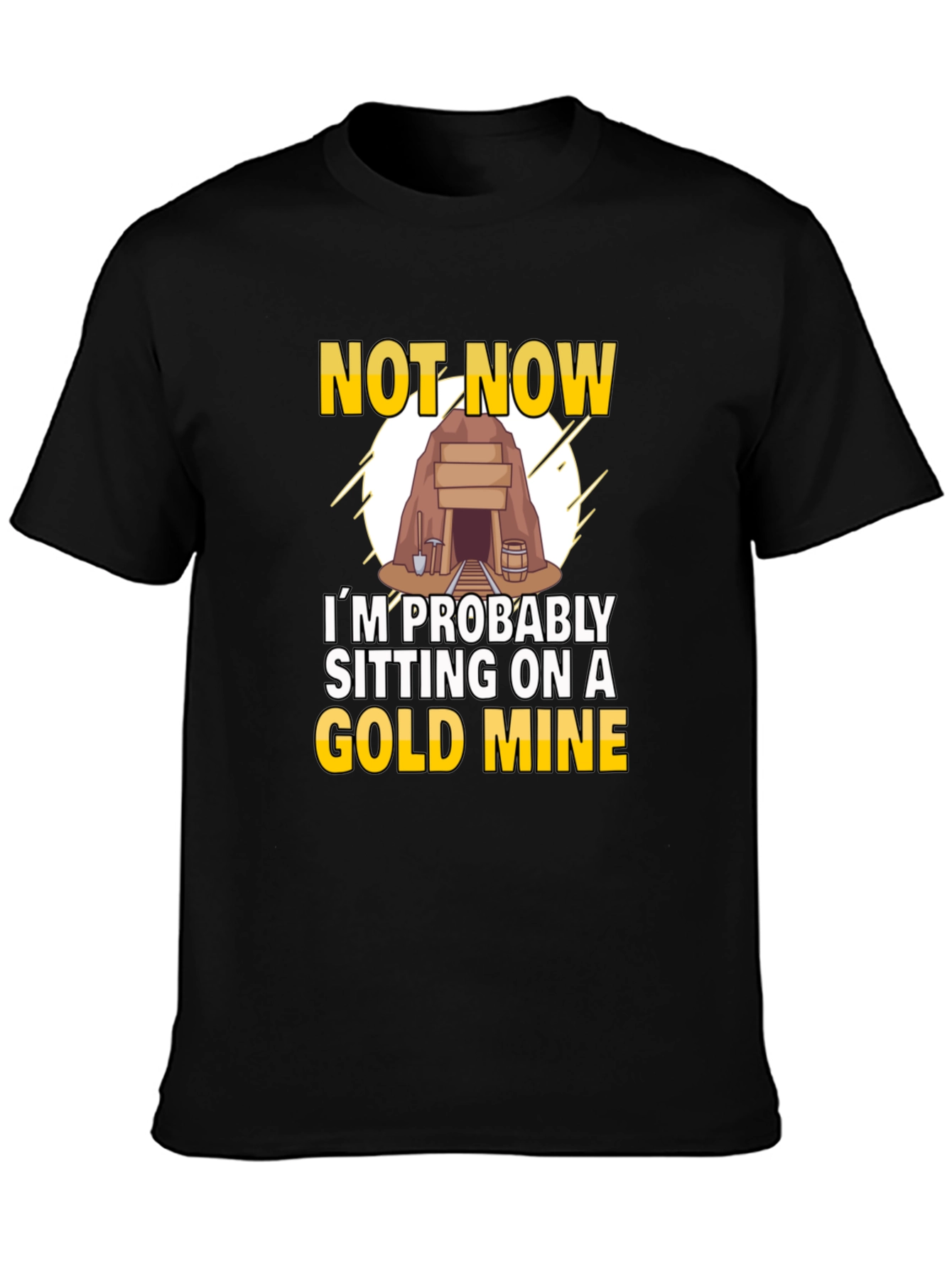 Gold Mine T-Shirt - Novelty Graphic Tee