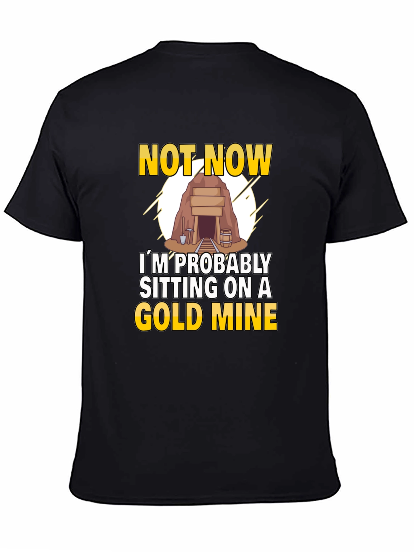 Gold Mine T-Shirt - Novelty Graphic Tee