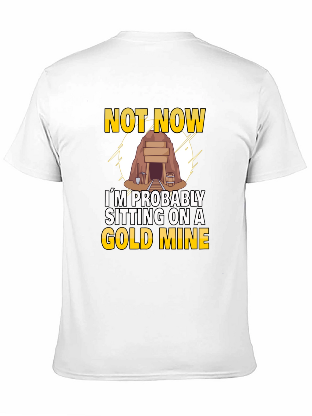 Gold Mine T-Shirt - Novelty Graphic Tee