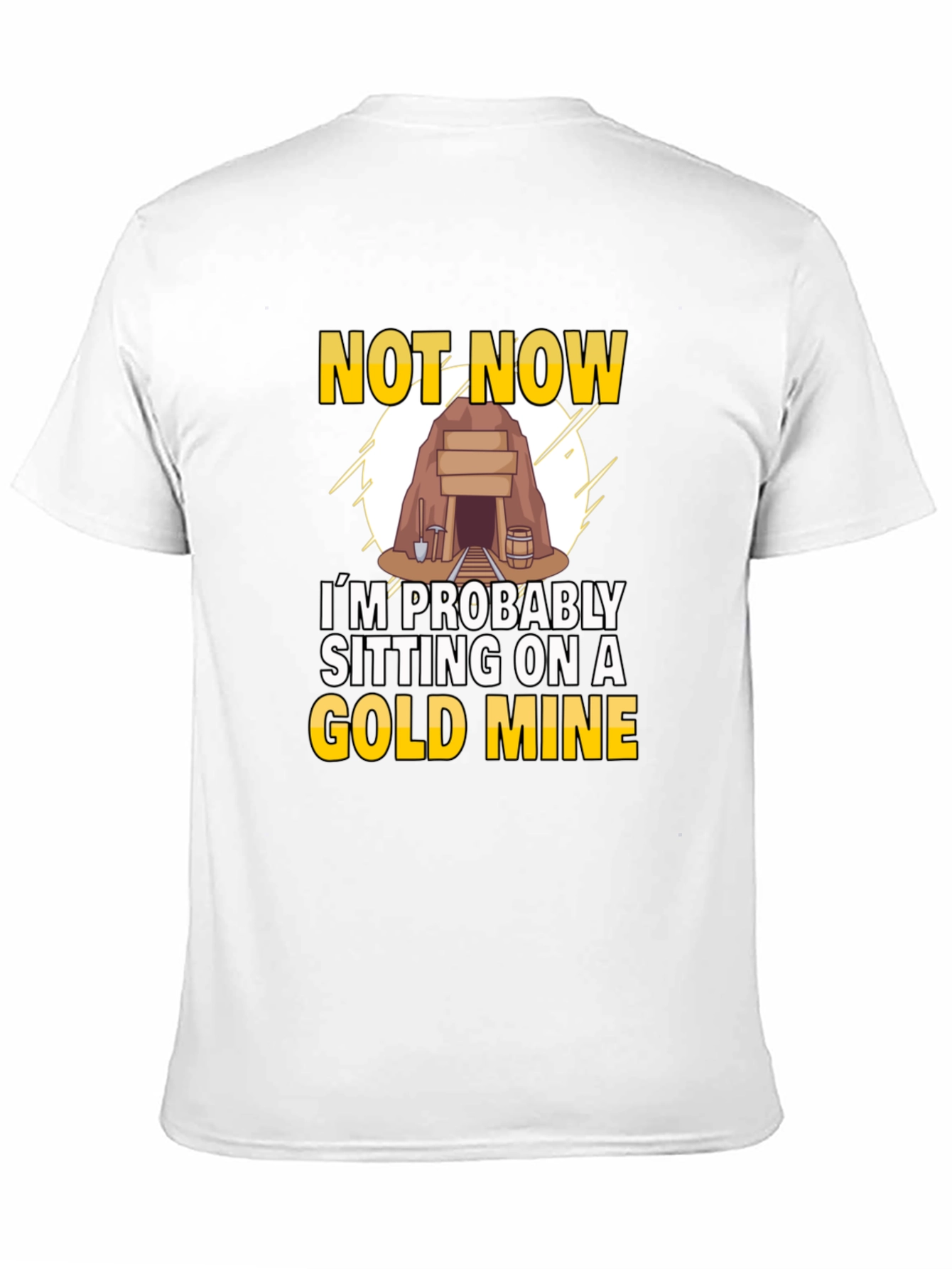 Gold Mine T-Shirt - Novelty Graphic Tee