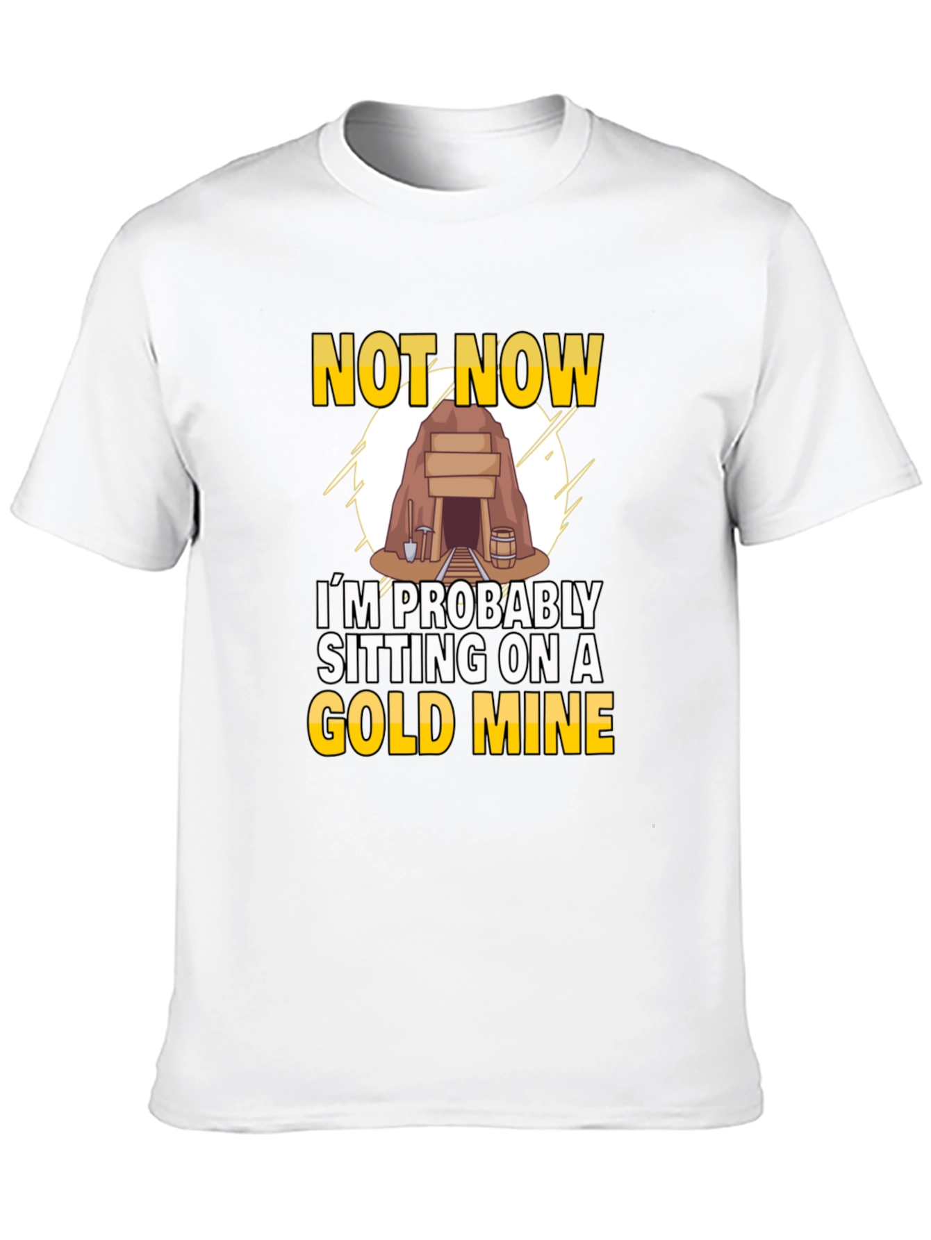 Gold Mine T-Shirt - Novelty Graphic Tee