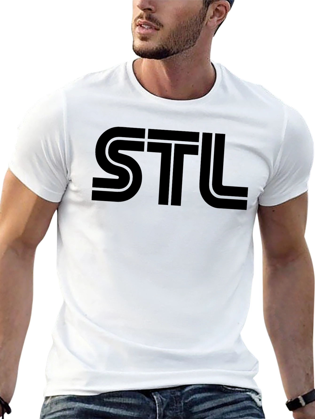 STL Graphic T-Shirt - Casual Short Sleeve Tee
