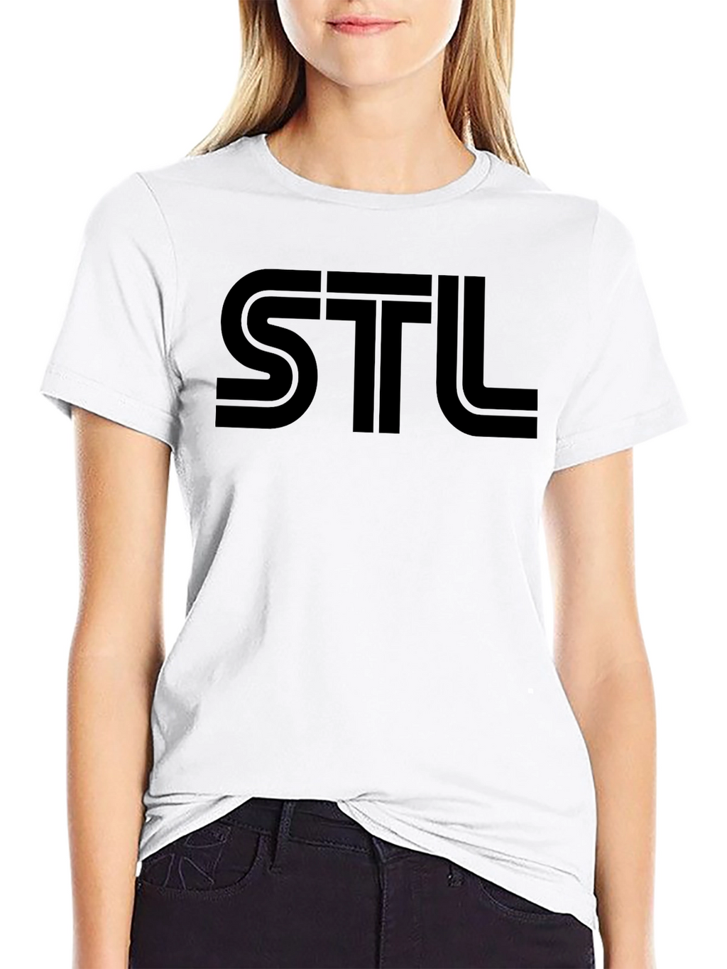 STL Graphic T-Shirt - Casual Short Sleeve Tee