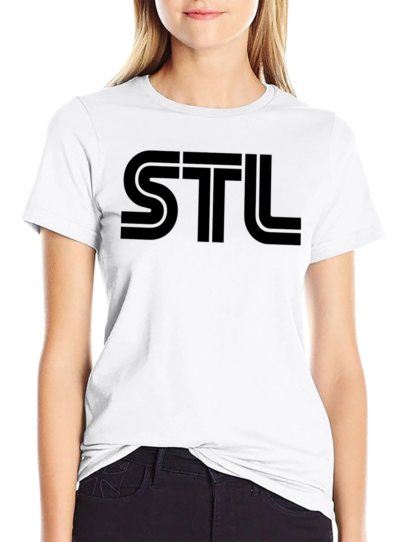 STL Graphic T-Shirt - Casual Short Sleeve Tee