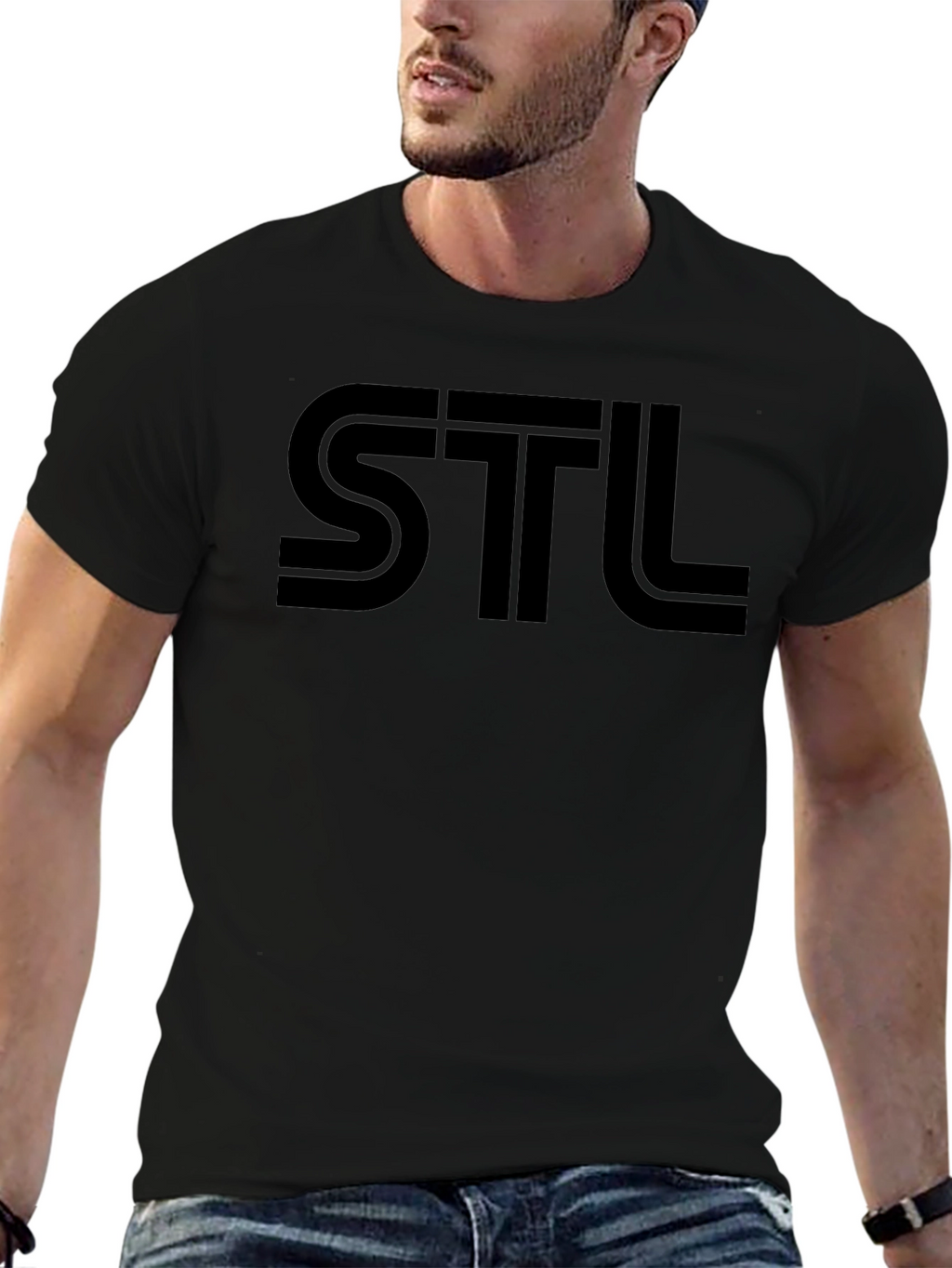 STL Graphic T-Shirt - Casual Short Sleeve Tee