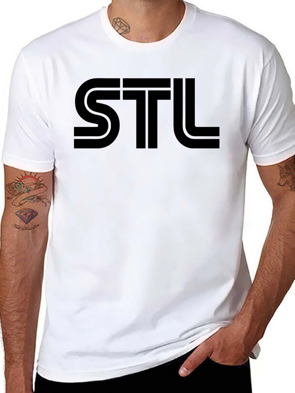STL Graphic T-Shirt - Casual Short Sleeve Tee