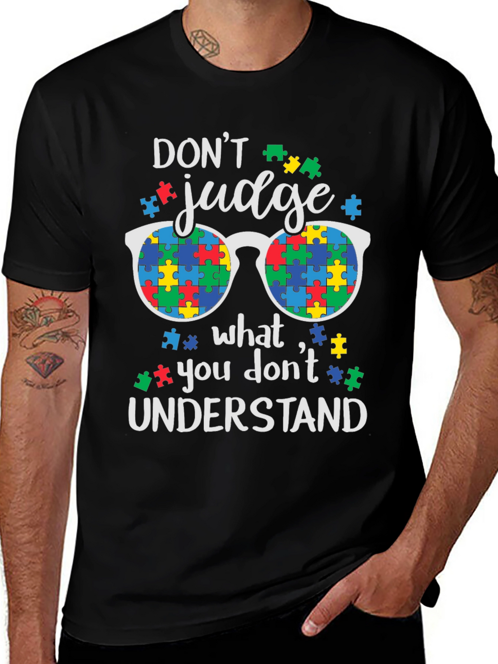 Autism Awareness T-Shirt: Dont Judge Understand
