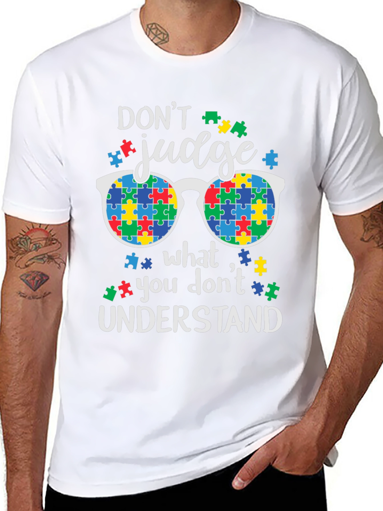 Autism Awareness T-Shirt: Dont Judge Understand