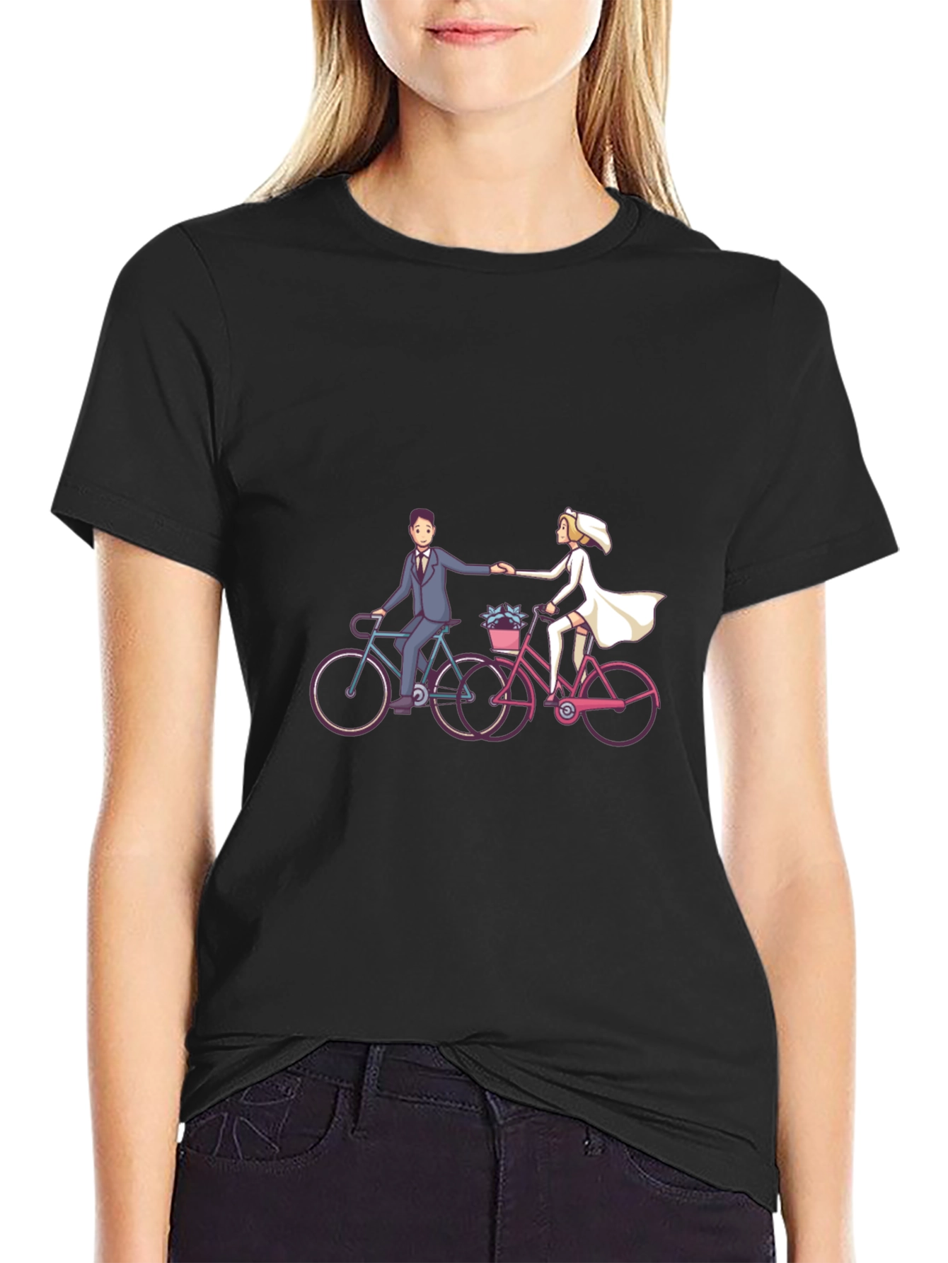Bride & Groom Bike Ride T-Shirt
