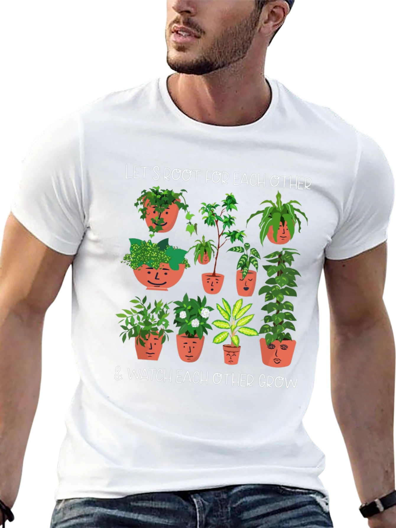 Root for Each Other Plant Graphic Tee