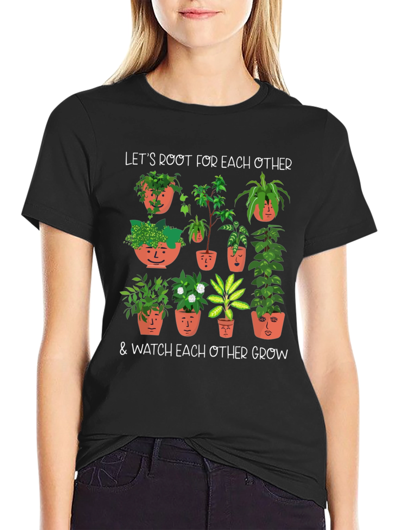 Root for Each Other Plant Graphic Tee