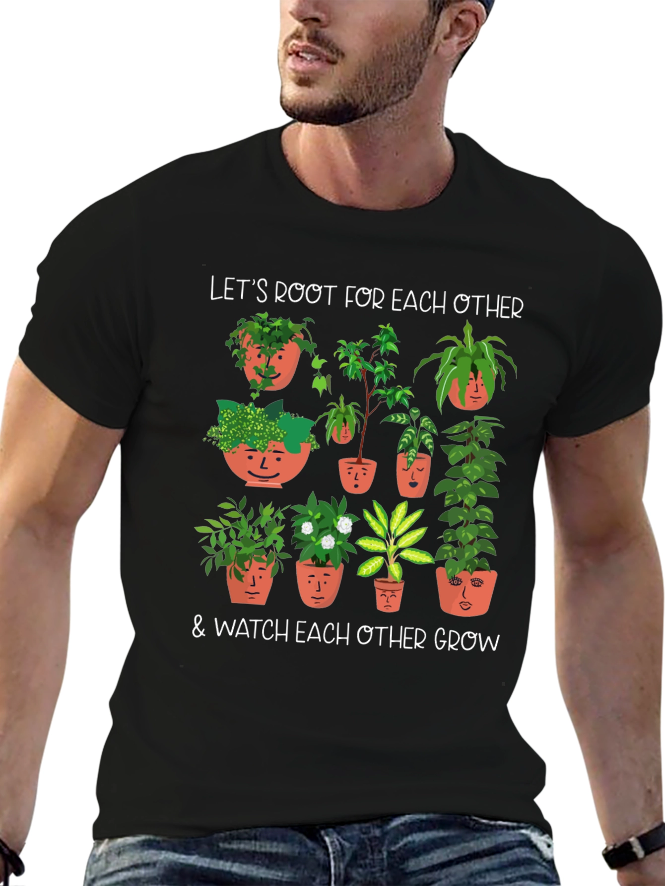 Root for Each Other Plant Graphic Tee