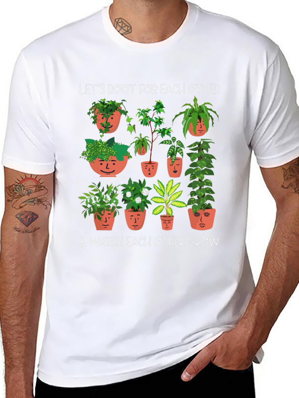Root for Each Other Plant Graphic Tee