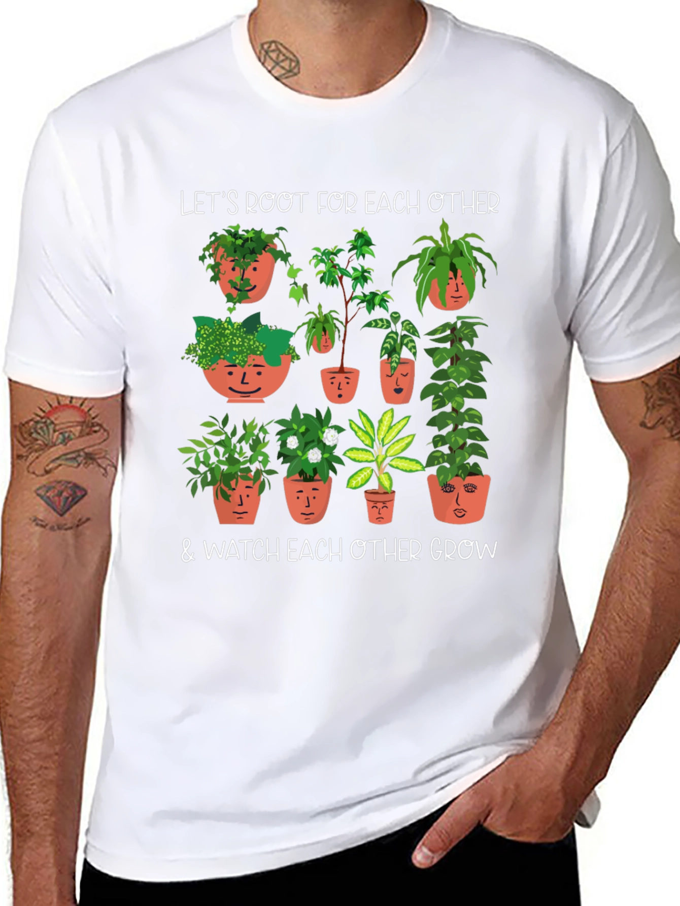 Root for Each Other Plant Graphic Tee