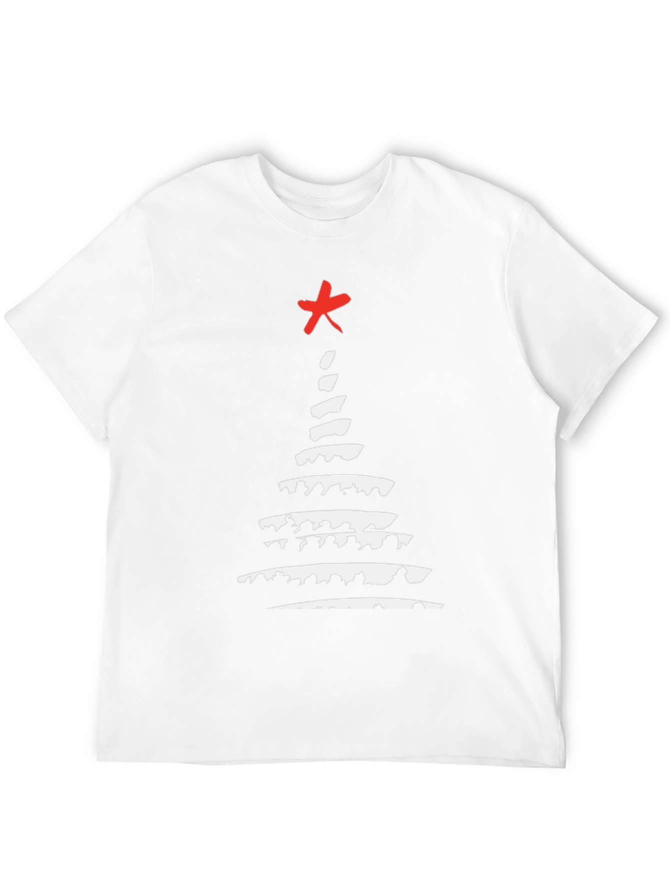 Abstract Christmas Tree Graphic Tee