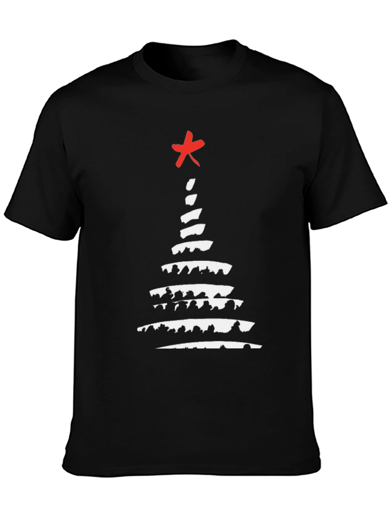 Abstract Christmas Tree Graphic Tee
