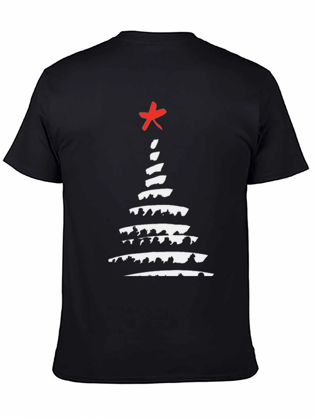 Abstract Christmas Tree Graphic Tee