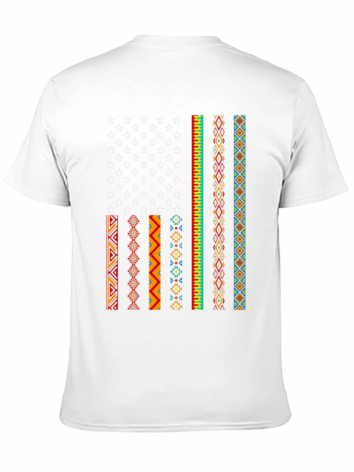 American Flag Tribal Pattern Tee