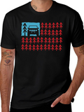 American Flag Jeep & Trees Graphic Tee