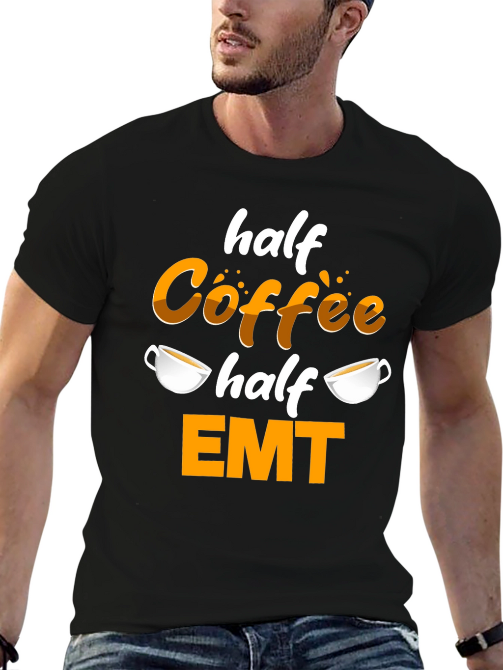 Half Coffee Half EMT T-Shirt