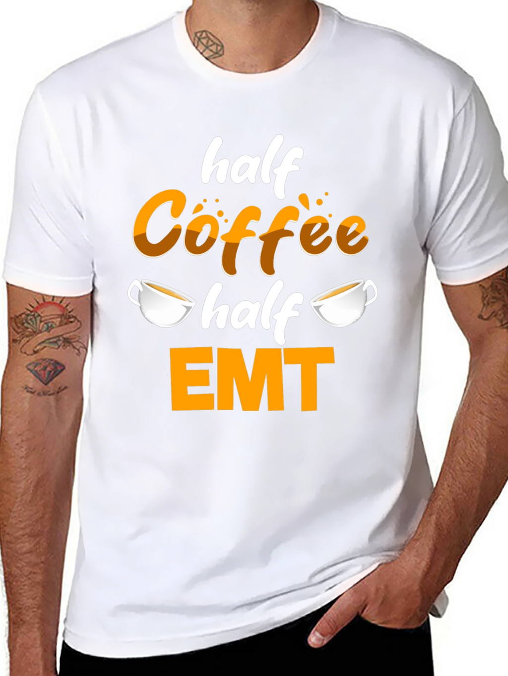 Half Coffee Half EMT T-Shirt