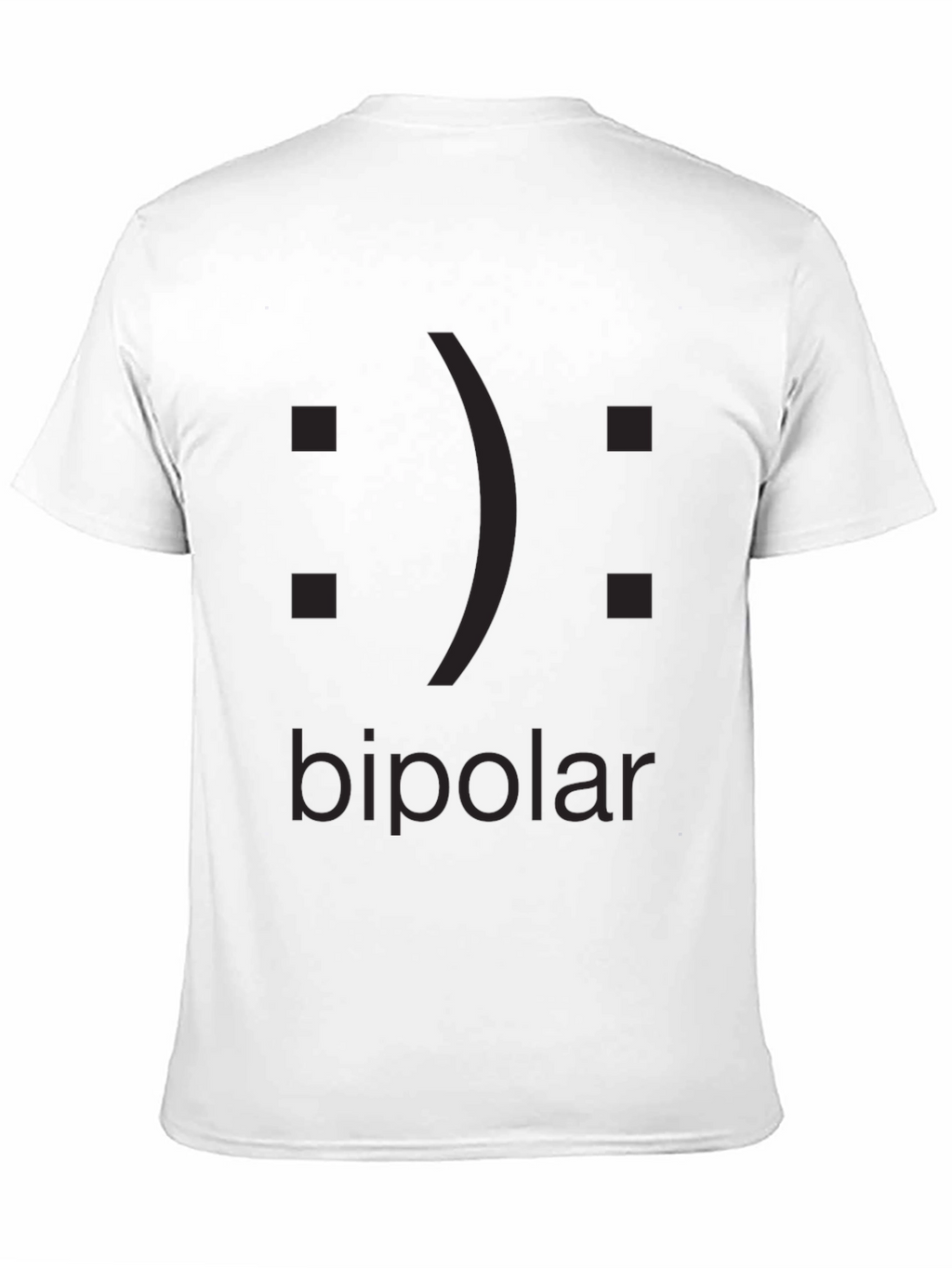Bipolar Graphic Tee - Black Crew Neck T-Shirt