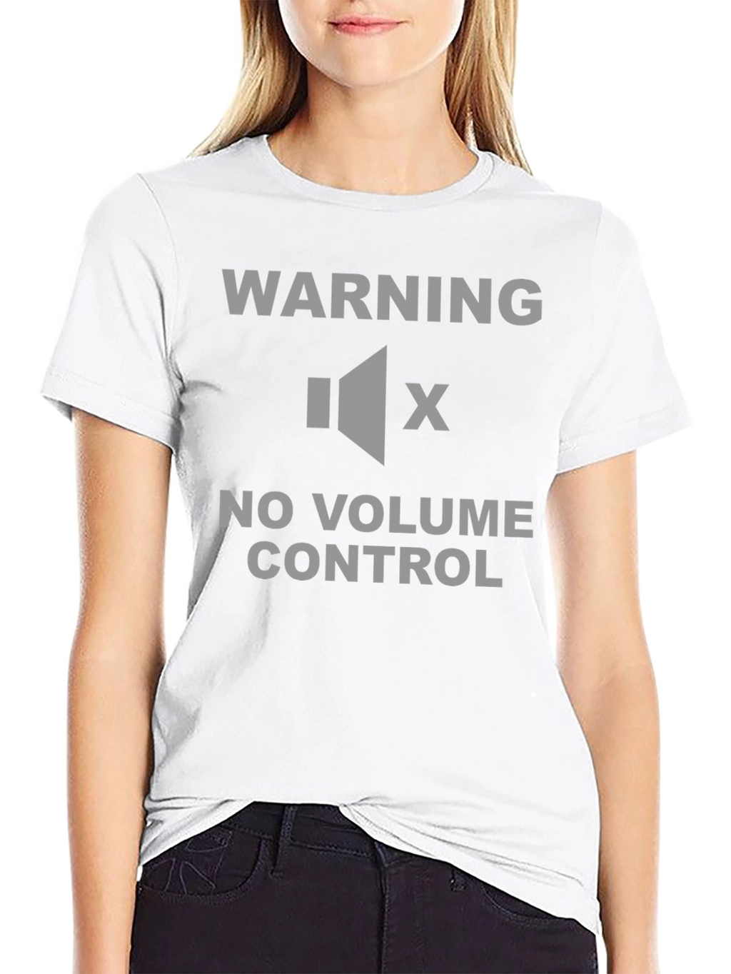 Warning No Volume Control T-Shirt - Funny Sarcastic Tee