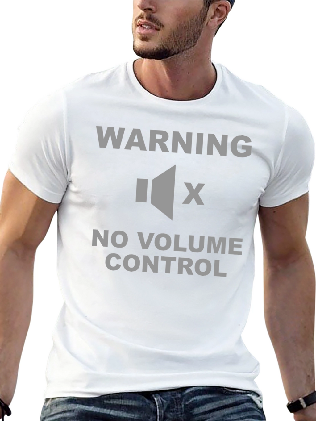 Warning No Volume Control T-Shirt - Funny Sarcastic Tee