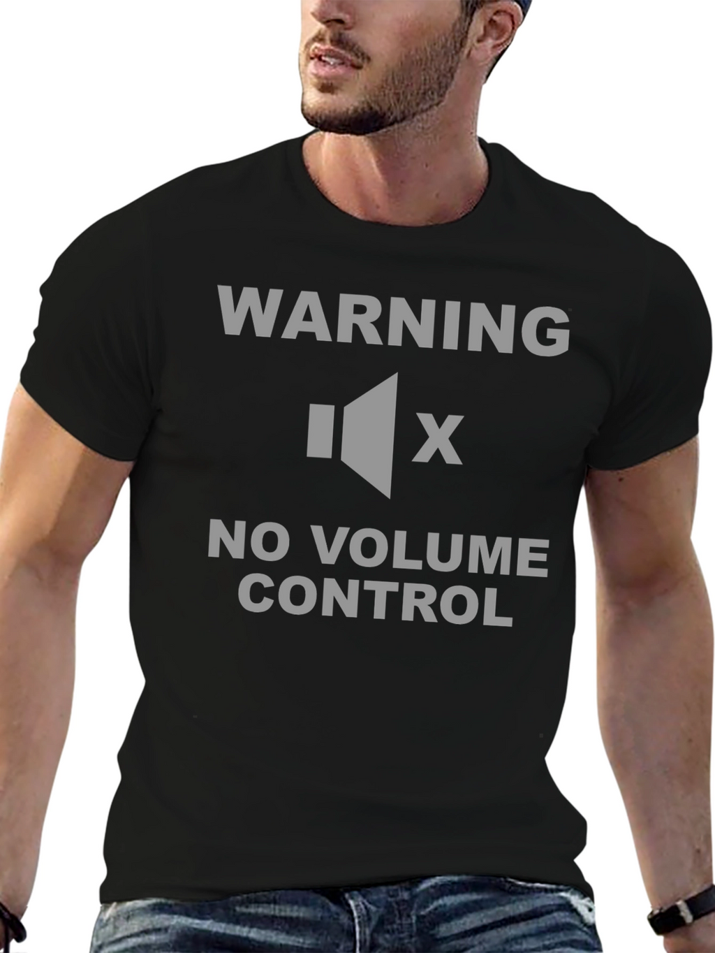 Warning No Volume Control T-Shirt - Funny Sarcastic Tee