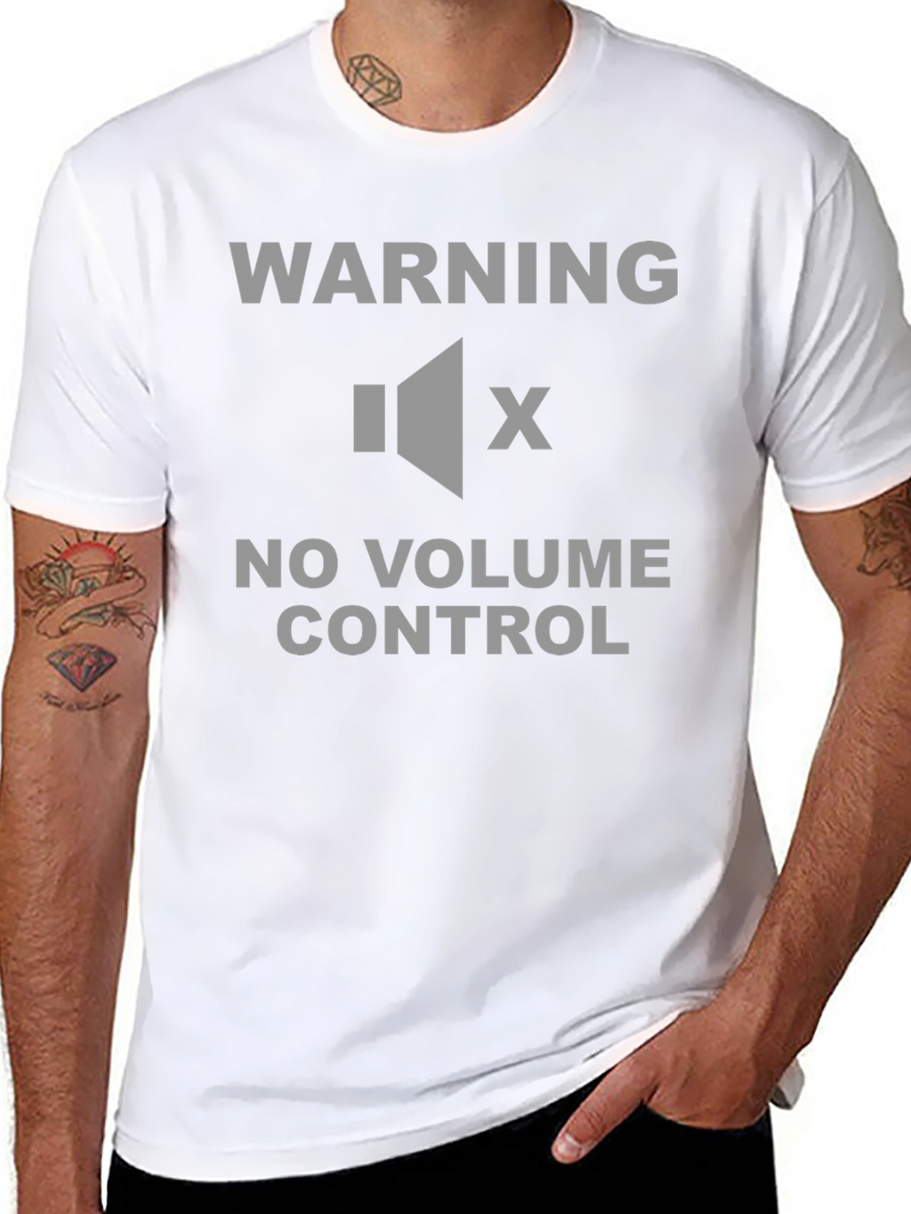 Warning No Volume Control T-Shirt - Funny Sarcastic Tee