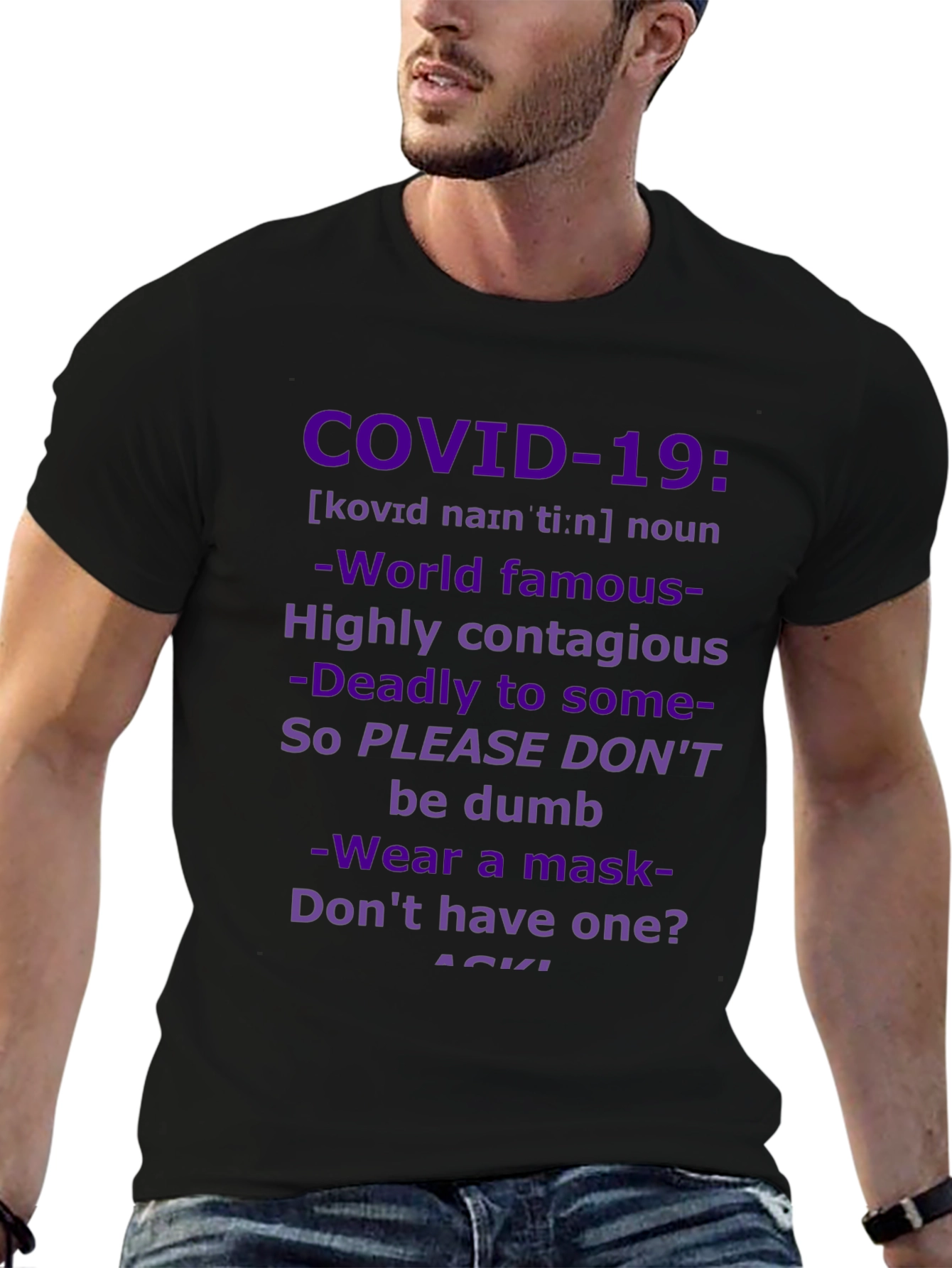 COVID-19 Awareness Graphic Tee - Wear a Mask!